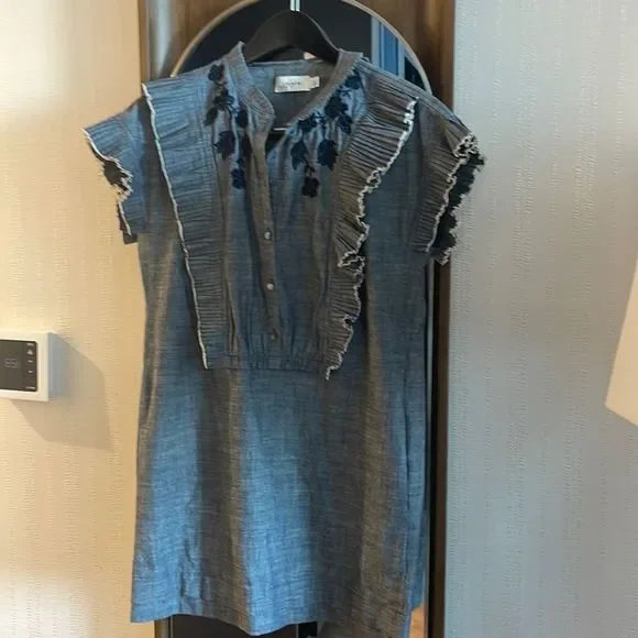 Coach Chambray Short Prairie Dress women’s size 6 EUC influencer - Picture 4 of 9
